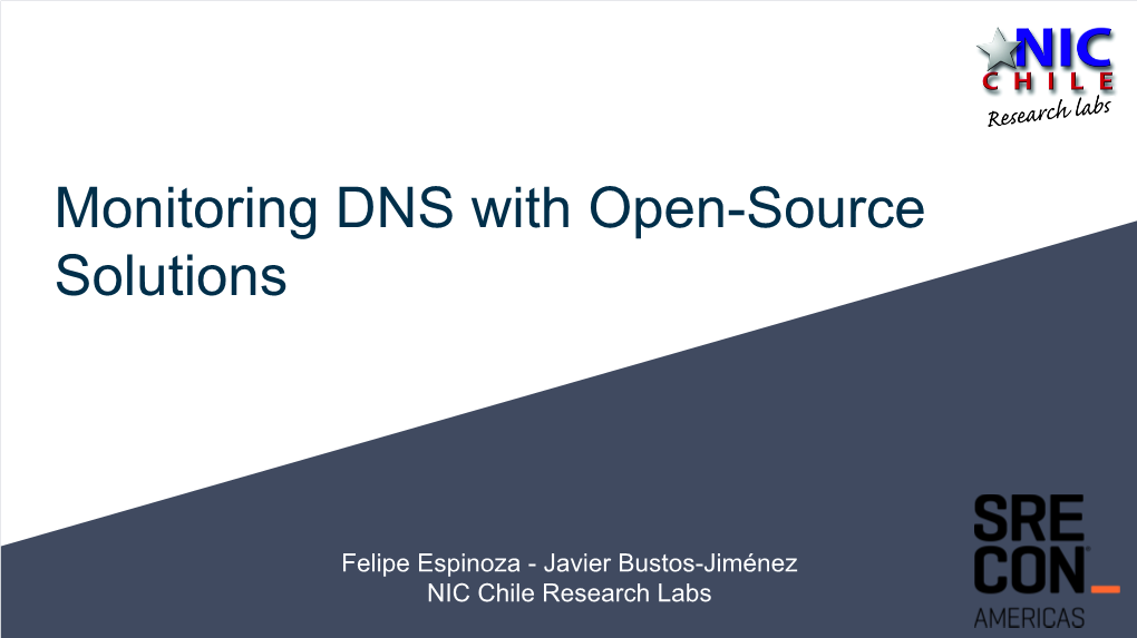 Monitoring DNS with Open-Source Solutions