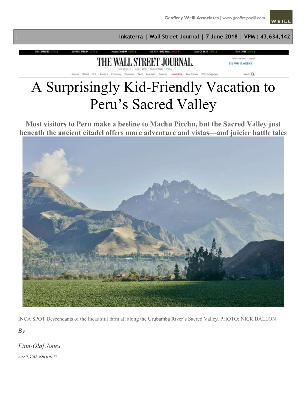 A Surprisingly Kid-Friendly Vacation to Peru's Sacred Valley