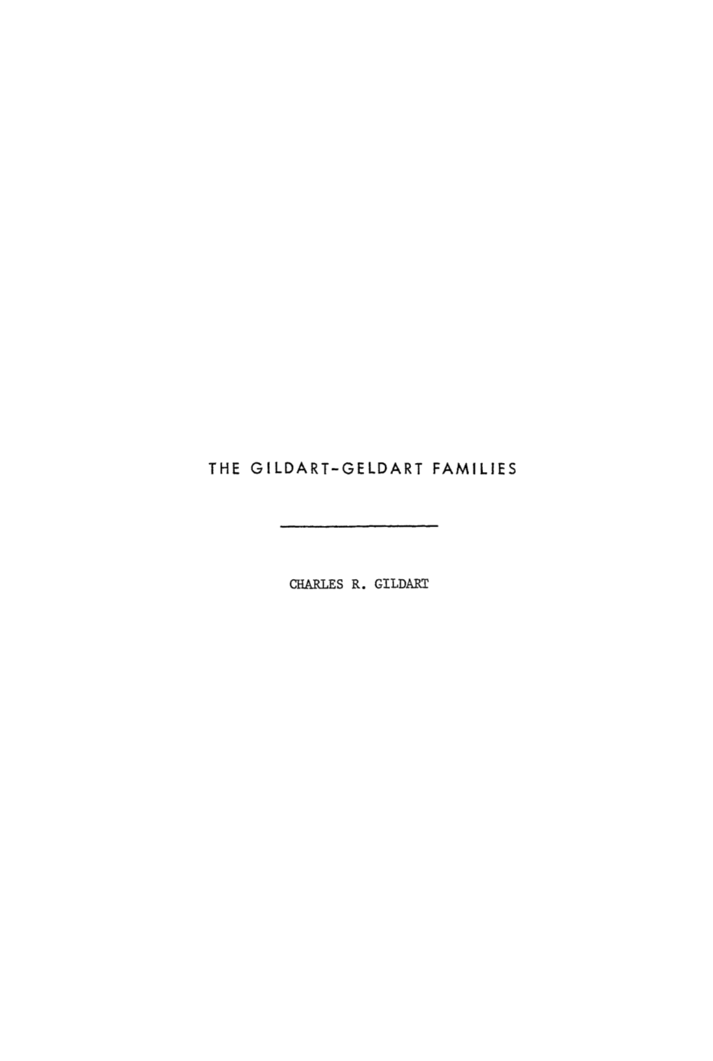 The Gildart-Geldart Families