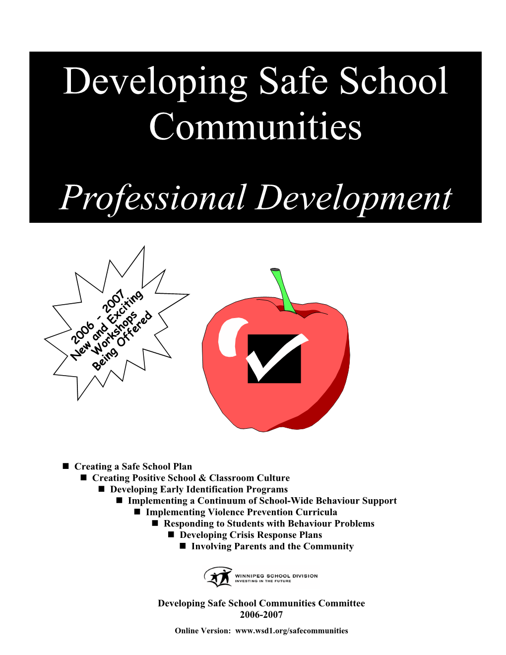 Developing Safe School Communities