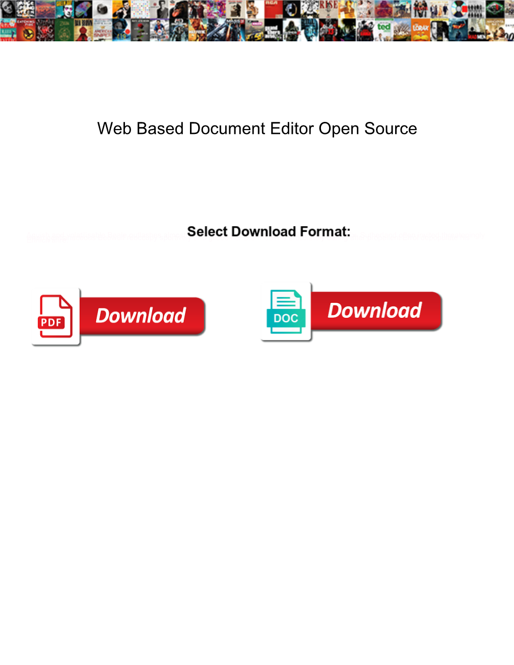 Web Based Document Editor Open Source