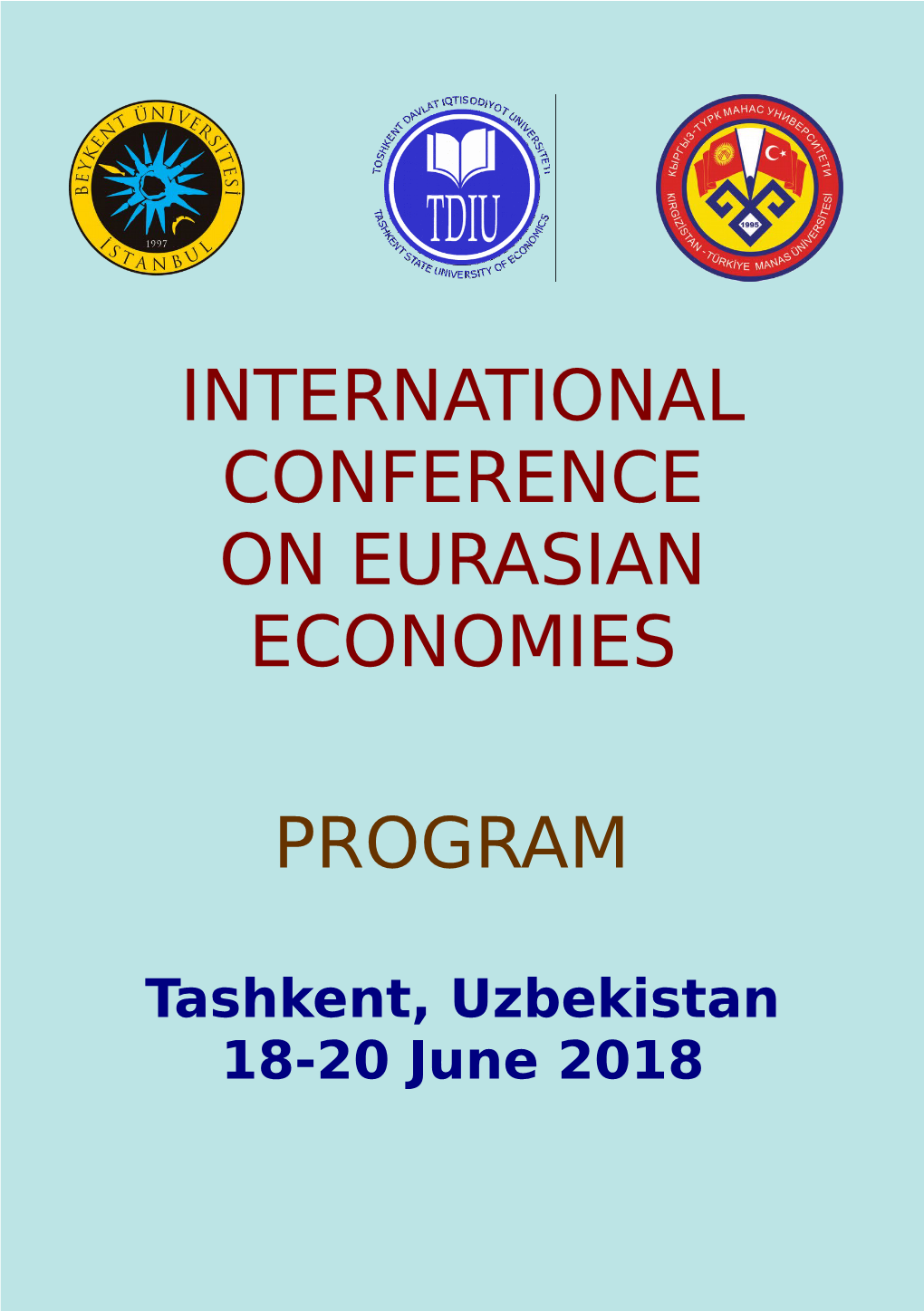 International Conference on Eurasian Economies Program