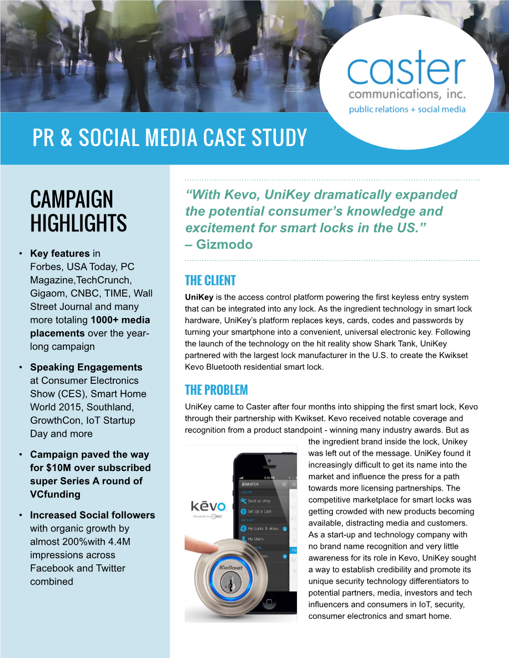 Pr & Social Media Case Study Campaign Highlights