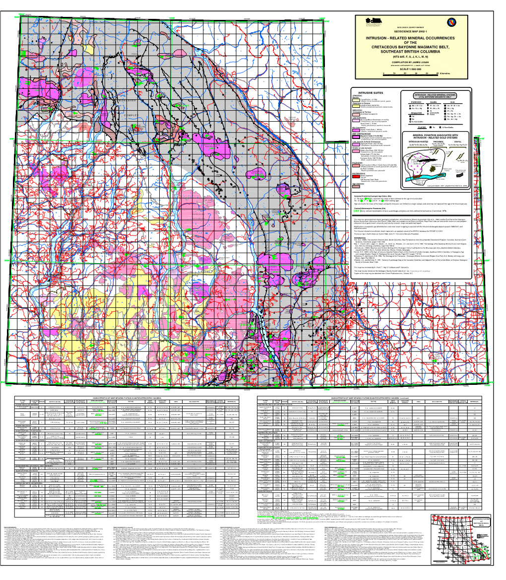 Ry of Energy and Mines K Energy and Minerals Division in Geological Survey Branch B a S K GEOLOGICAL SURVEY BRANCH E T