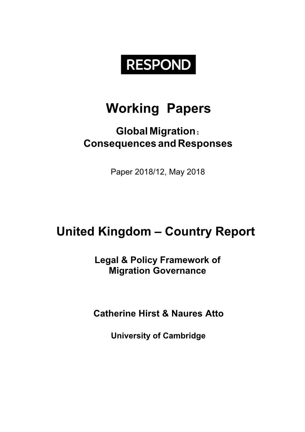 11 UK Country Report (Reformatted)