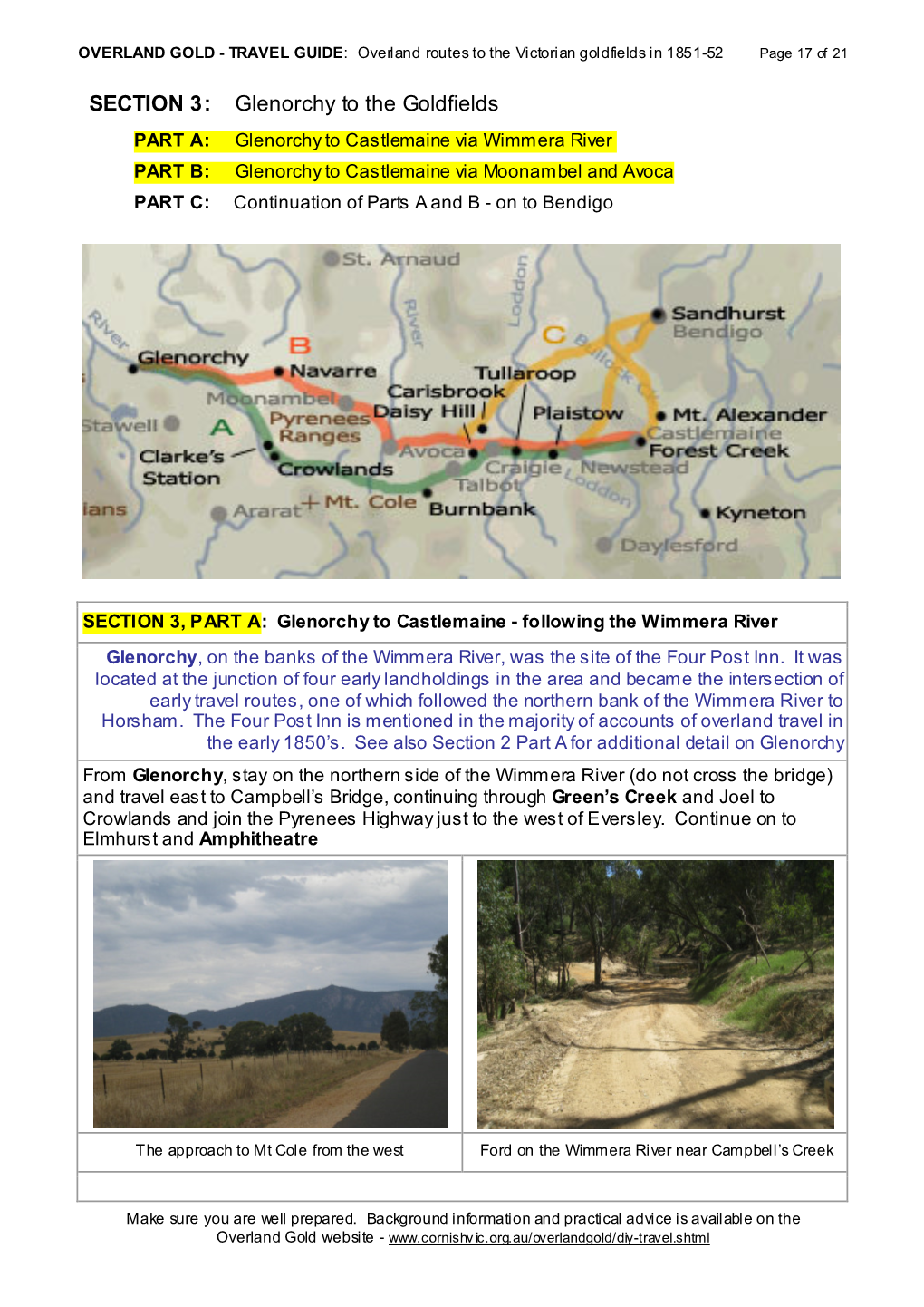 SECTION 3: Glenorchy to the Goldfields