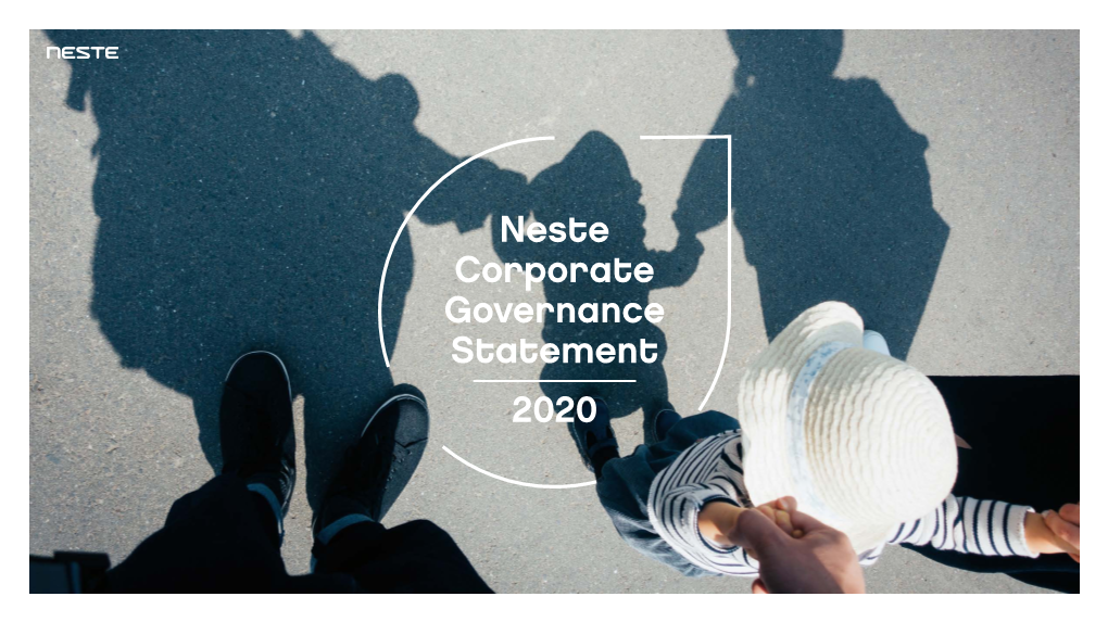 Neste Corporate Governance Statement 2020 Governance