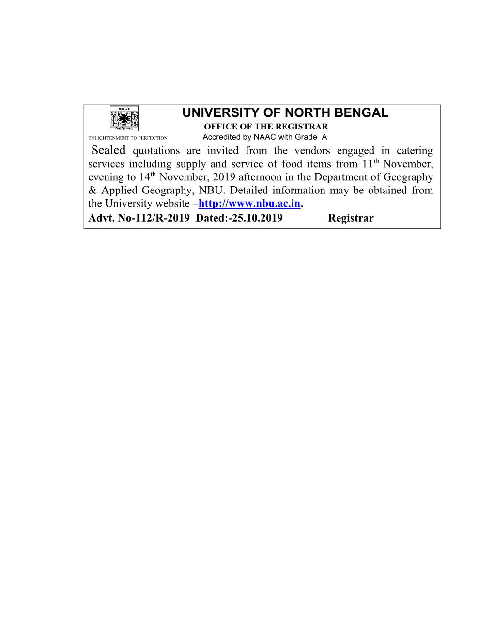 University of North Bengal