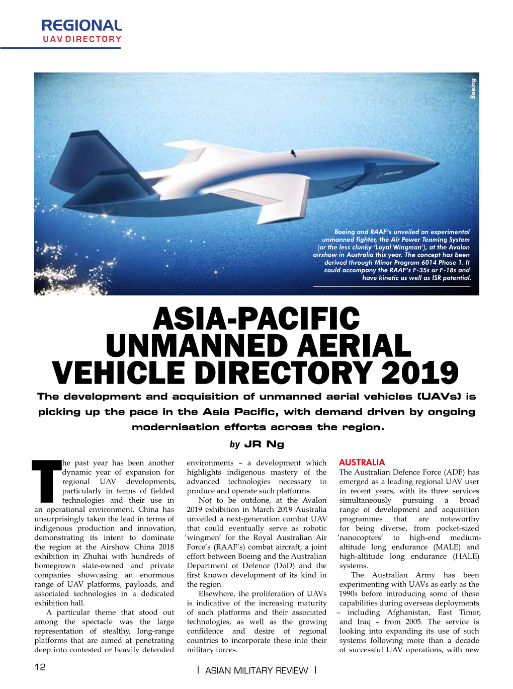 Asia-Pacific Unmanned Aerial Vehicle Directory 2019