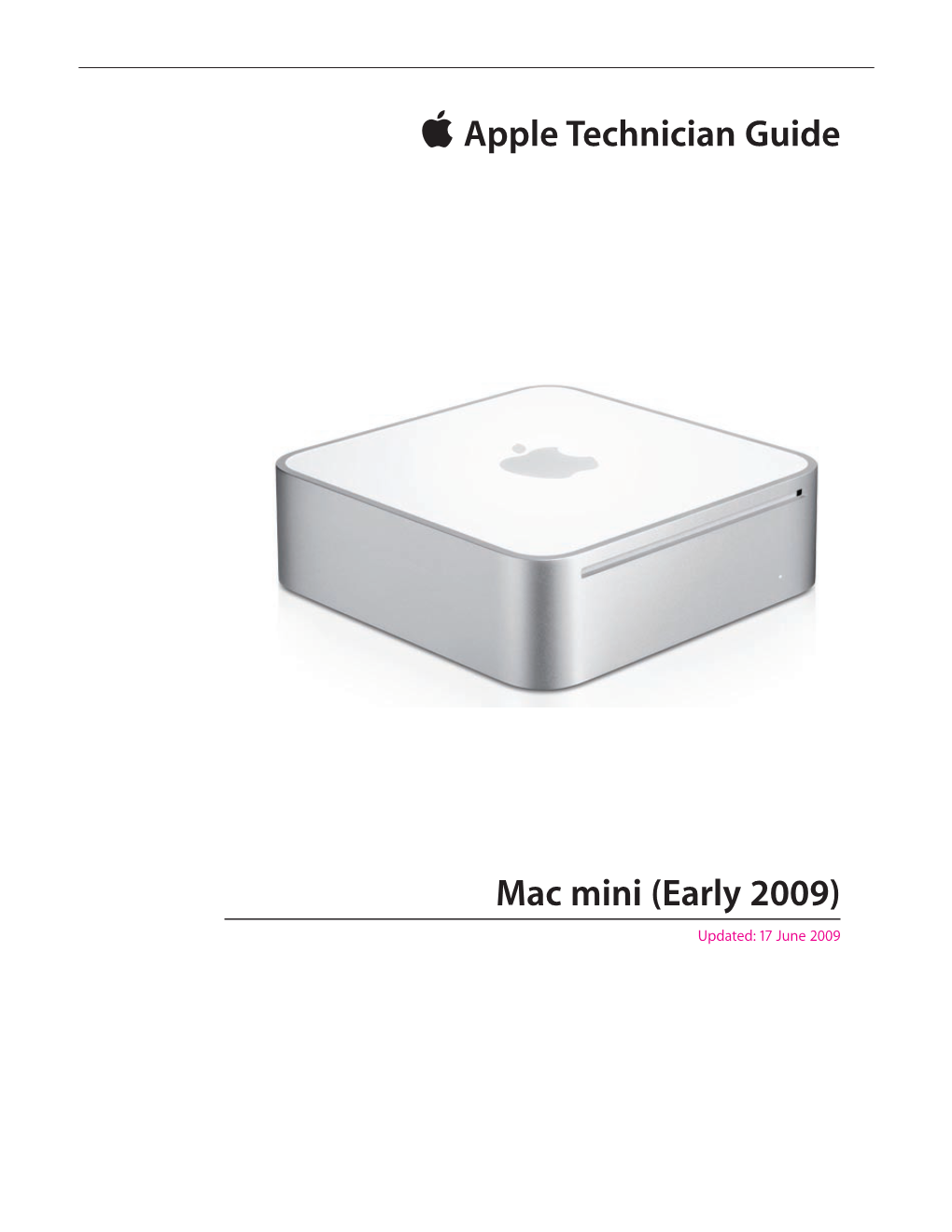 Apple Technician Guide Mac Mini (Early 2009)