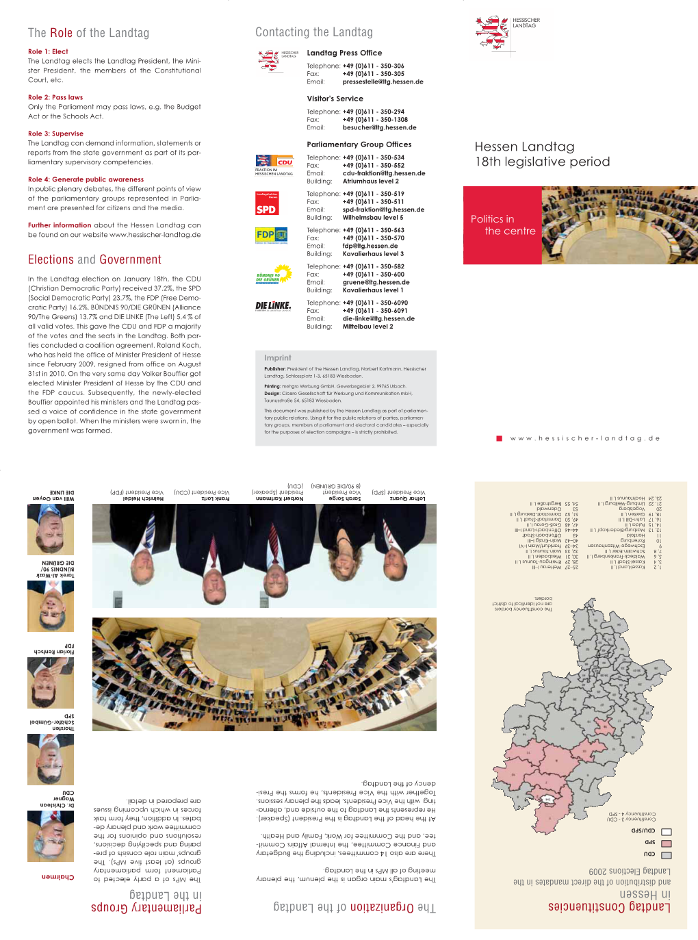 Hessen Landtag 18Th Legislative Period Landtag Constituencies In