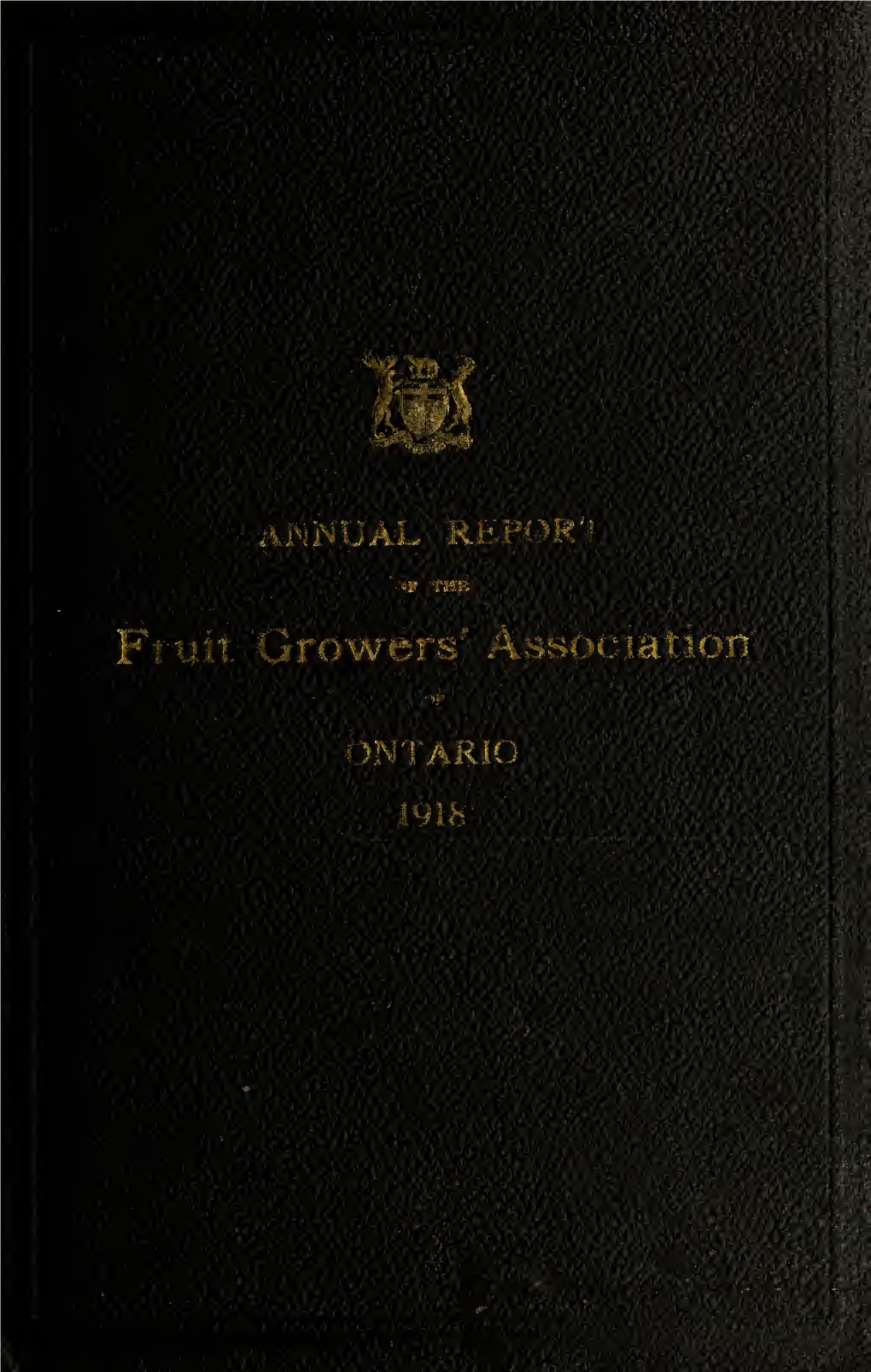 Annual Report of the Fruit Growers' Association of Ontario, 1918
