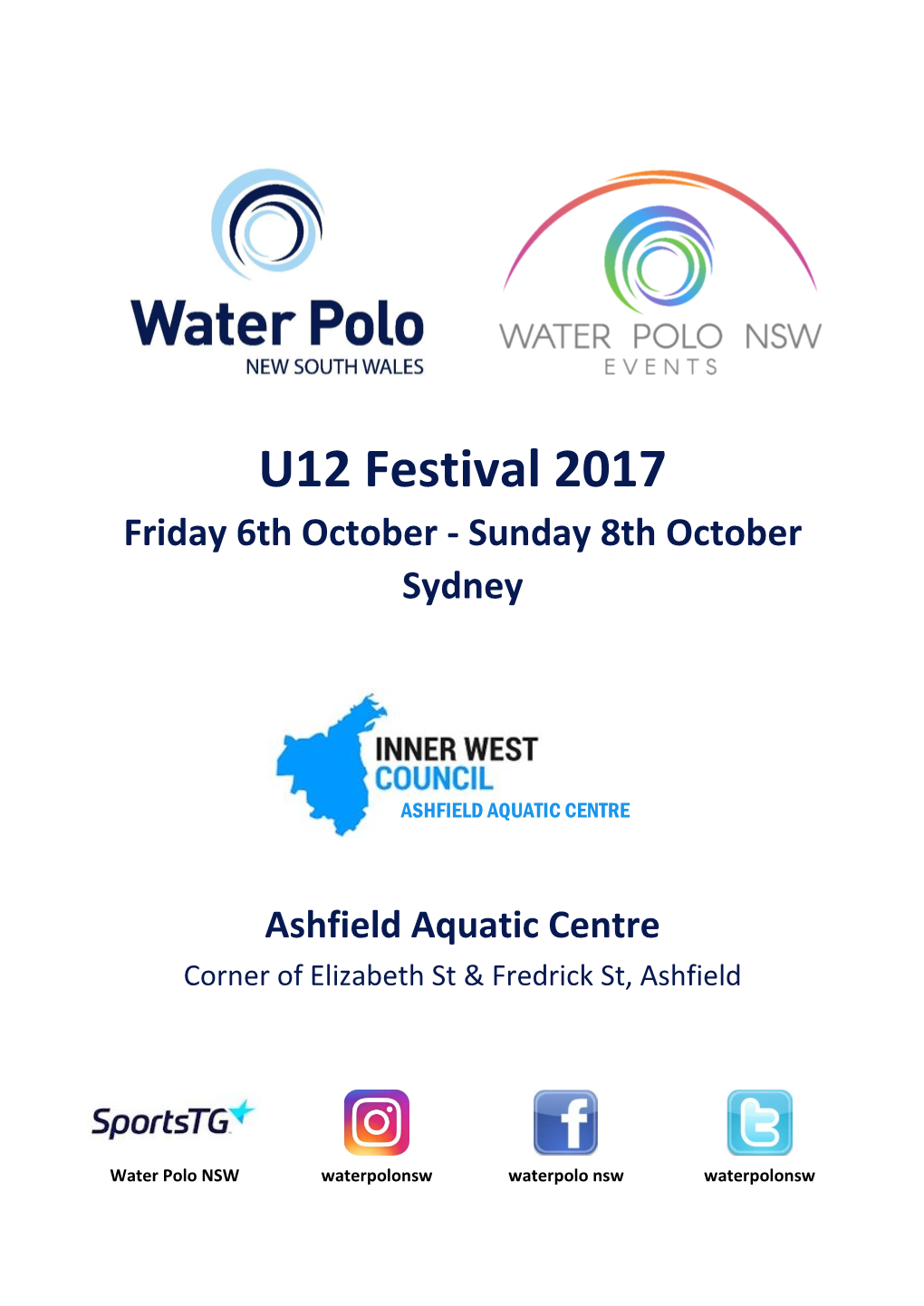 U12 Festival 2017 Friday 6Th October - Sunday 8Th October