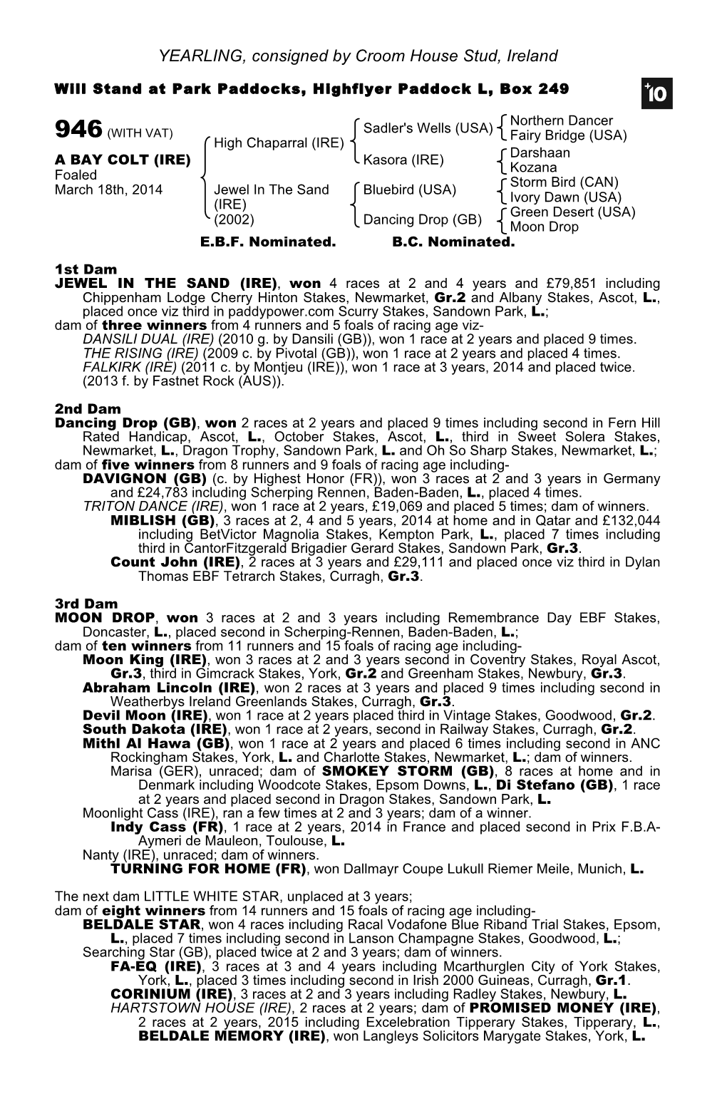 October Yearling Sale Book 1