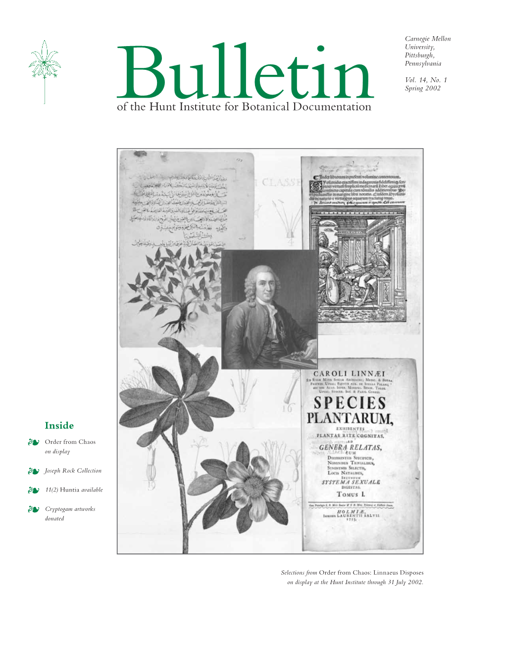 Bulletin of the Hunt Institute for Botanical Documentation