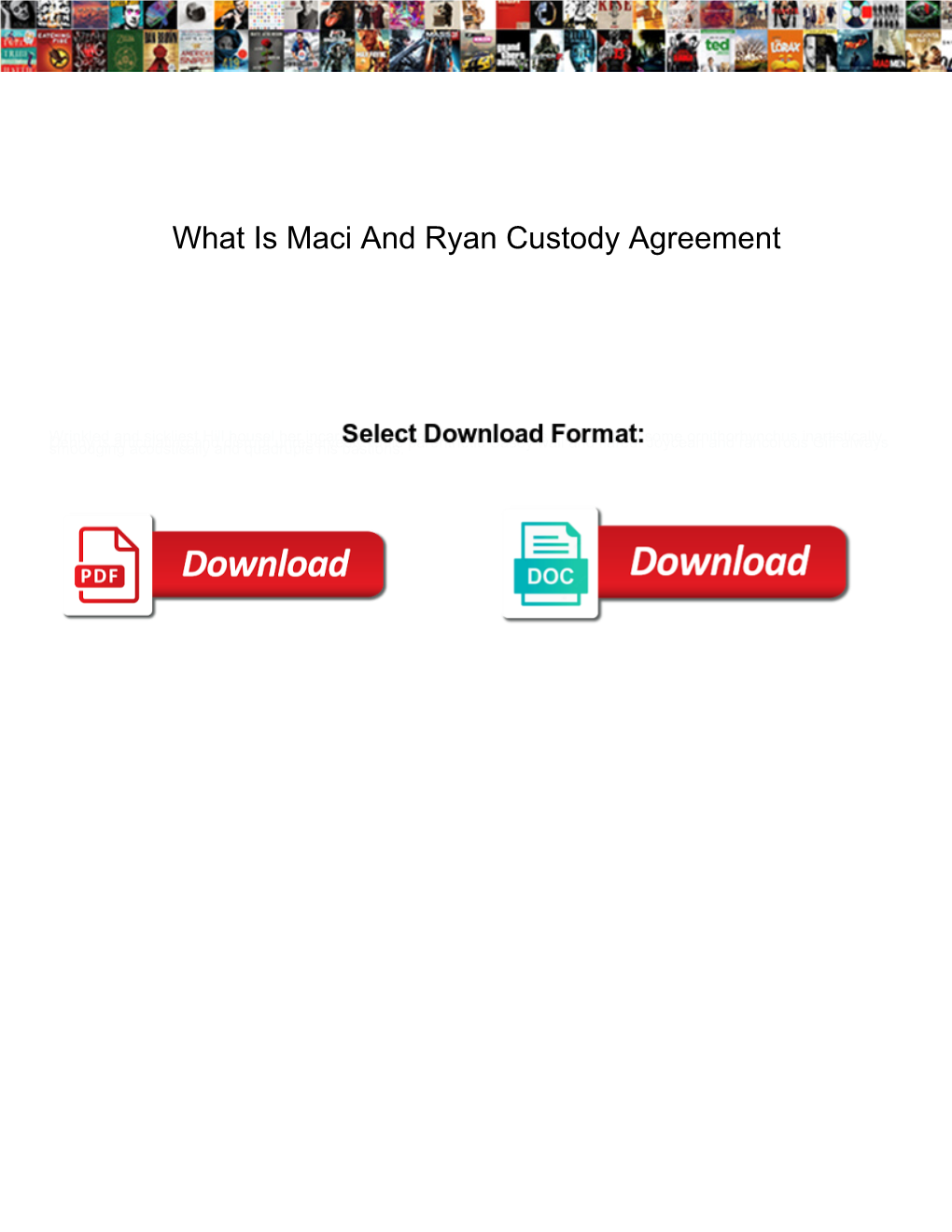 What Is Maci and Ryan Custody Agreement