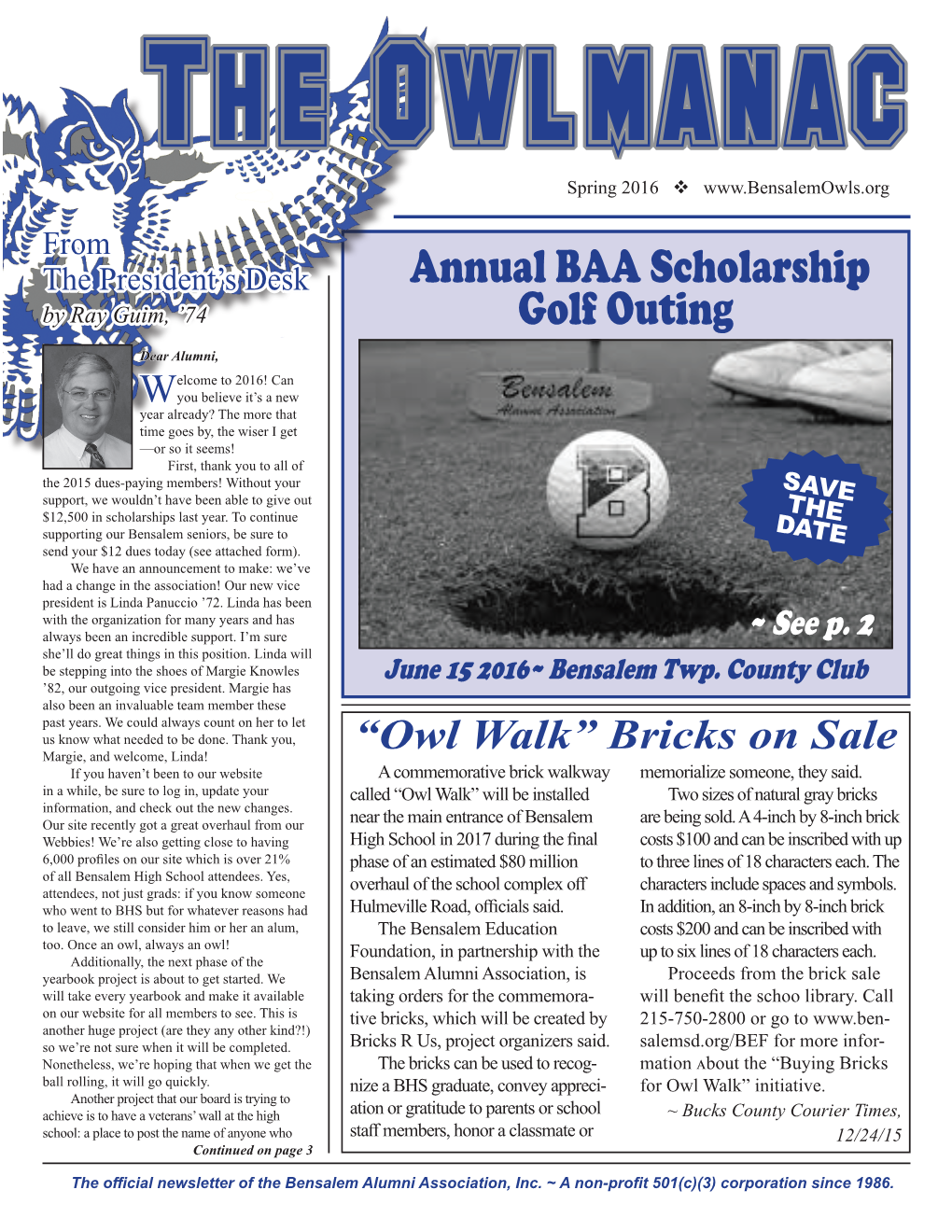 Annual BAA Scholarship Golf Outing