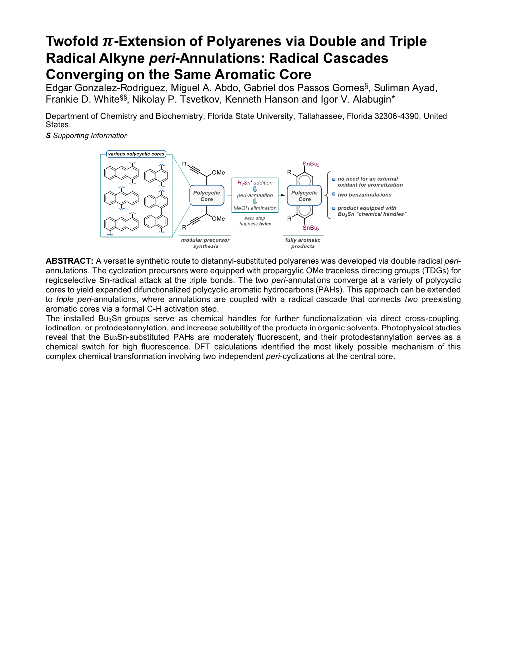 Twofold -Extension of Polyarenes Via Double and Triple Radical Alkyne Peri-Annulations