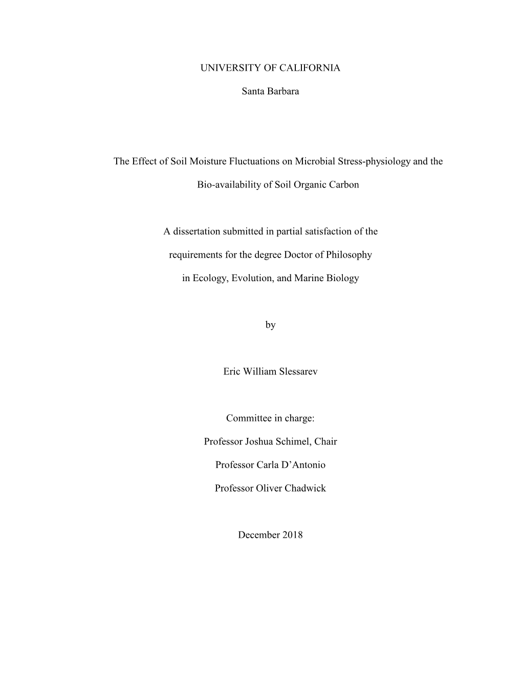 UC Santa Barbara Dissertation Template