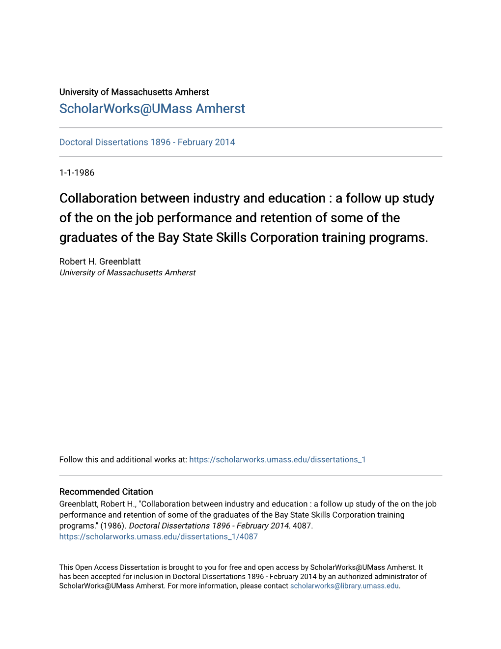 Collaboration Between Industry and Education