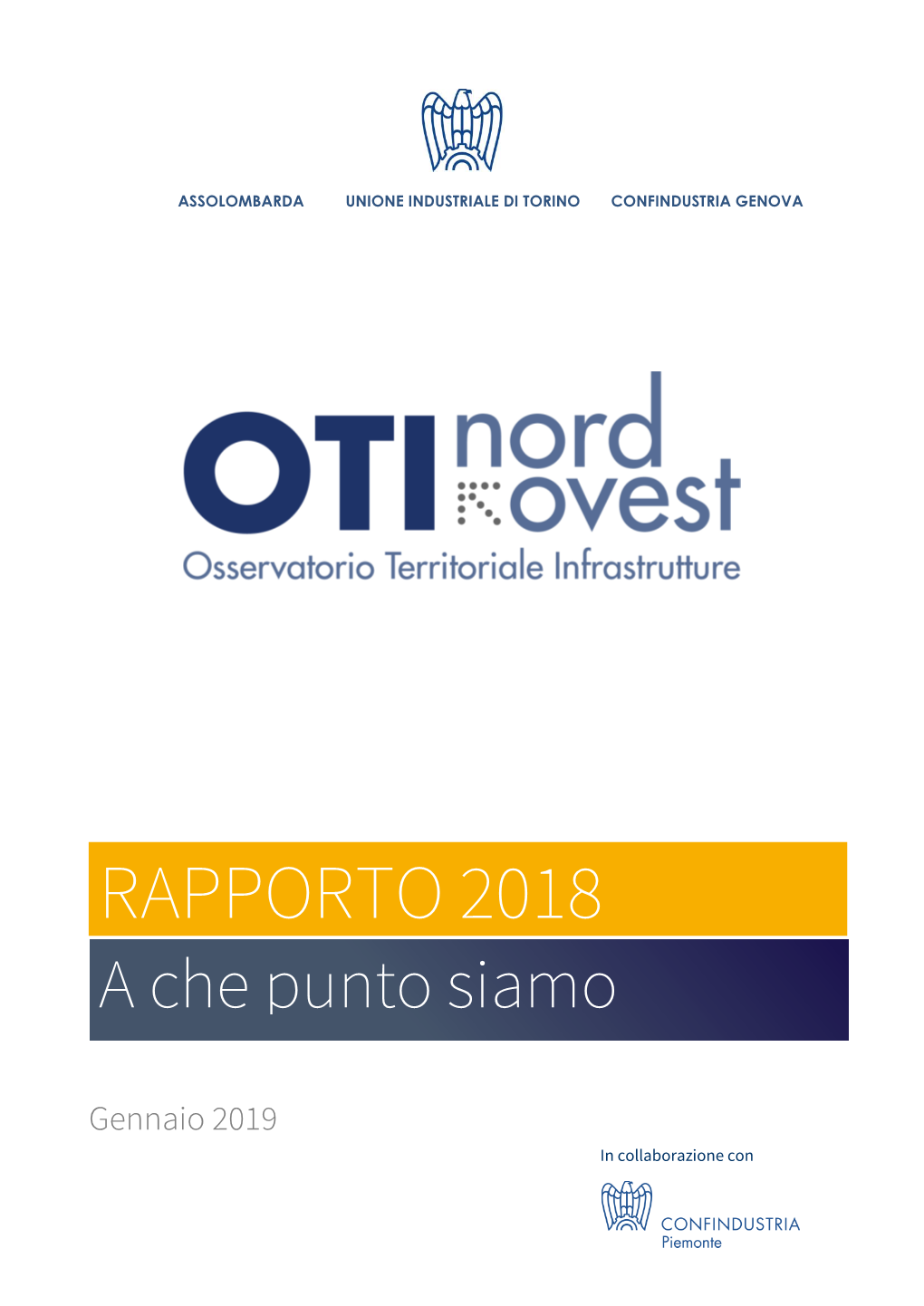 Rapporto OTI Nordovest 2018