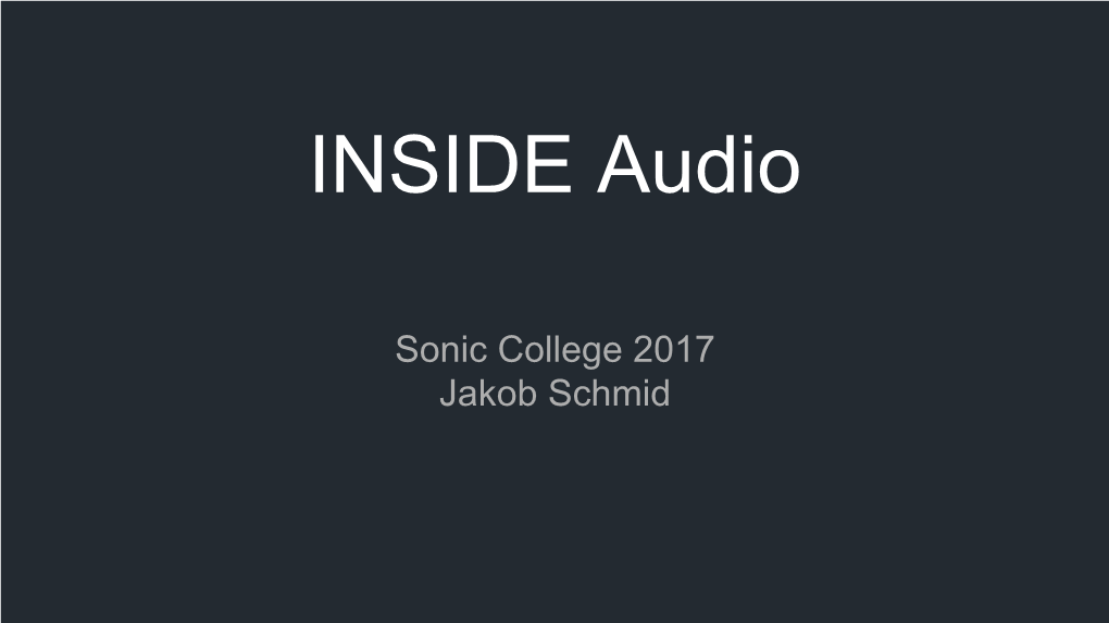 INSIDE Audio