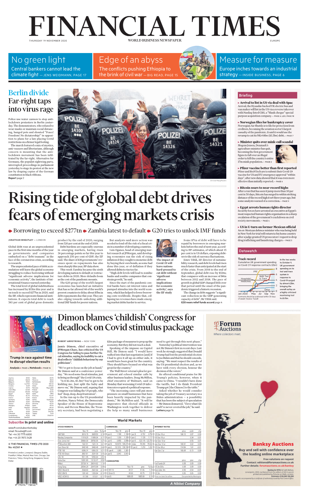 Rising Tide of Global Debt Drives Fears of Emerging Markets Crisis