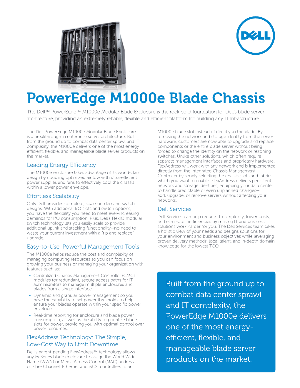 Poweredge M1000e Blade Chassis