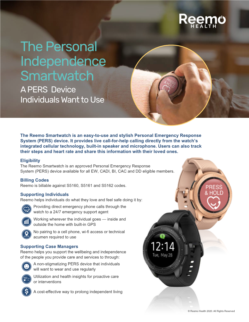 The Personal Independence Smartwatch a PERS Device Individuals Want to Use