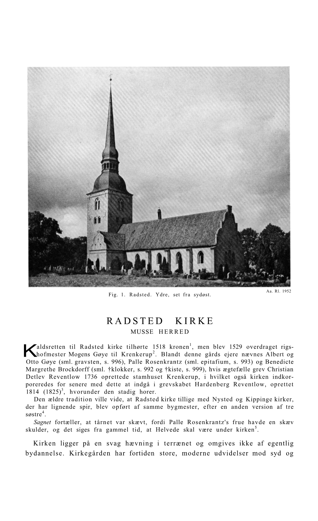 Radsted Kirke Musse Herred