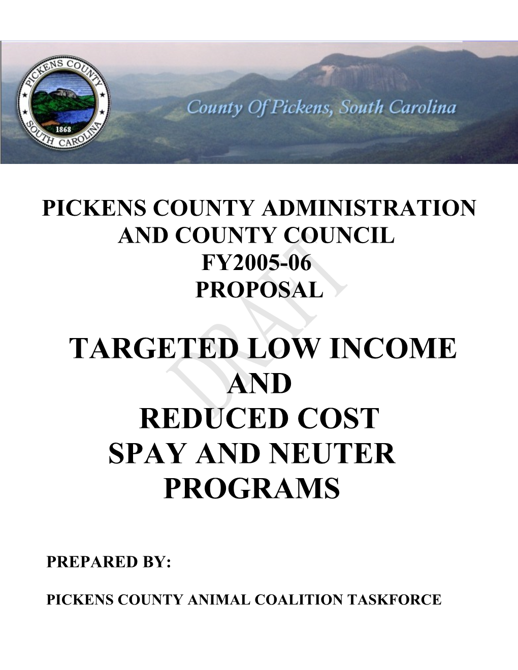 Domestic Animal Population Is Increasing Exponentially in Pickens County and Many Other