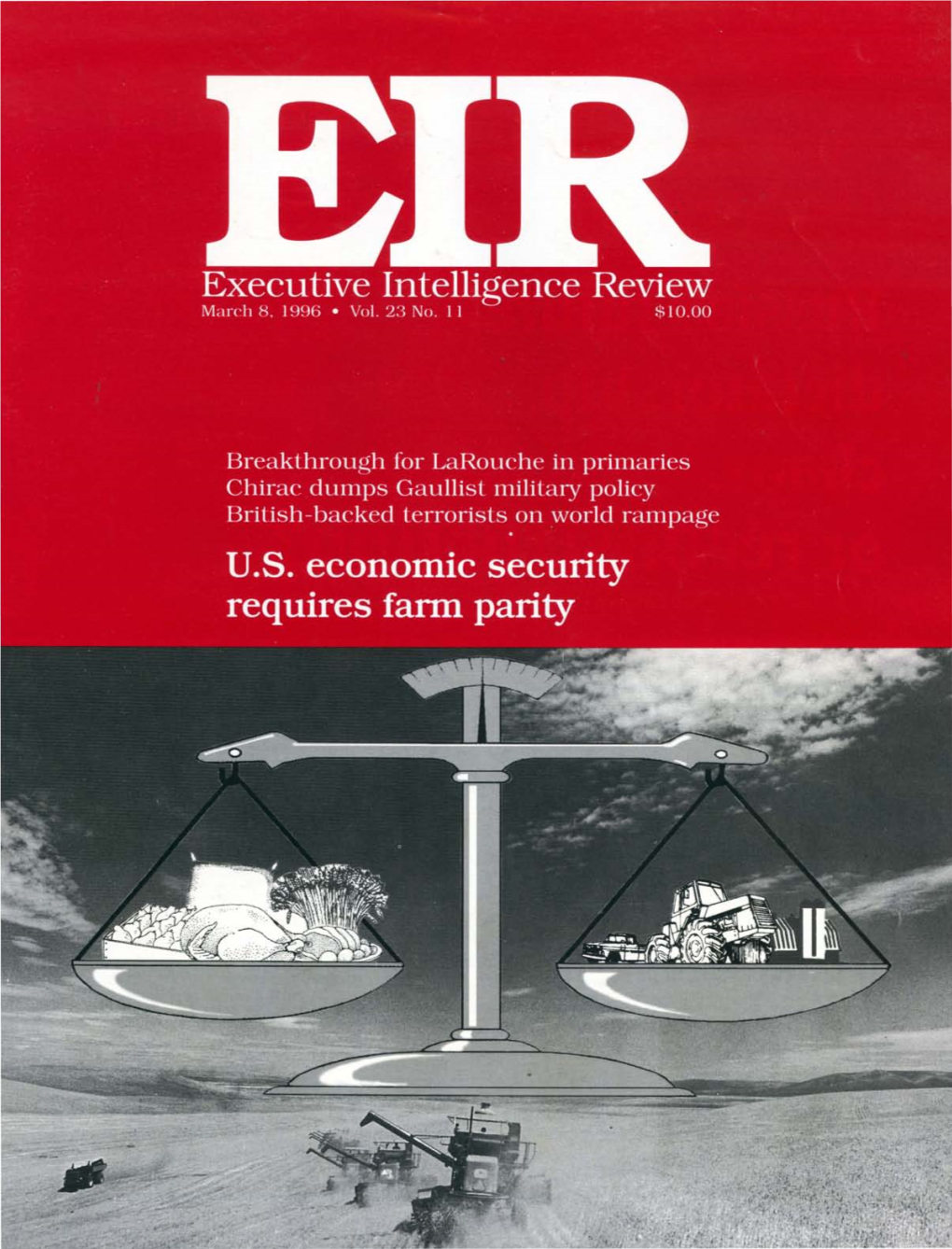 Executive Intelligence Review, Volume 23, Number 11, March 8