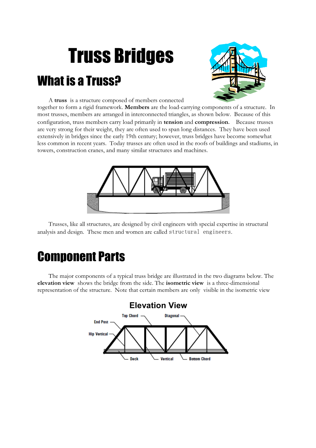 Truss Bridge Types