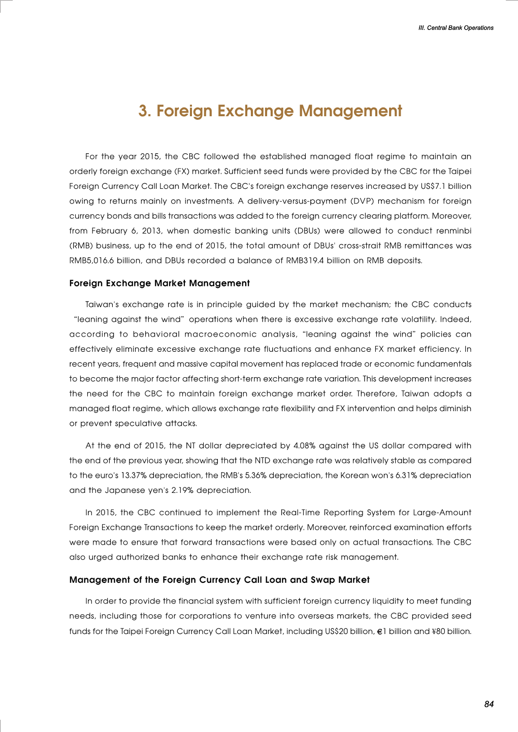 3. Foreign Exchange Management