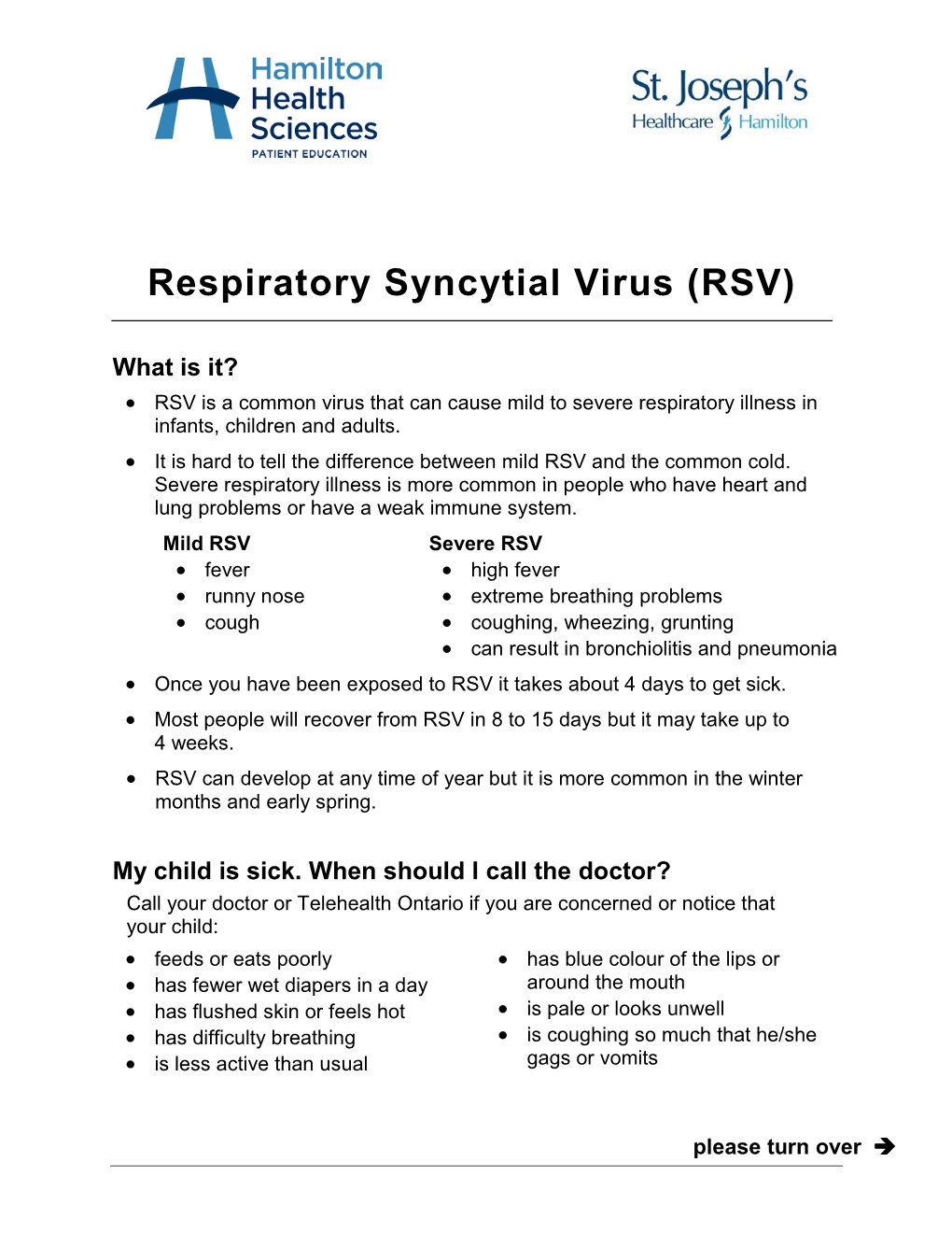 Respiratory Syncytial Virus (RSV)