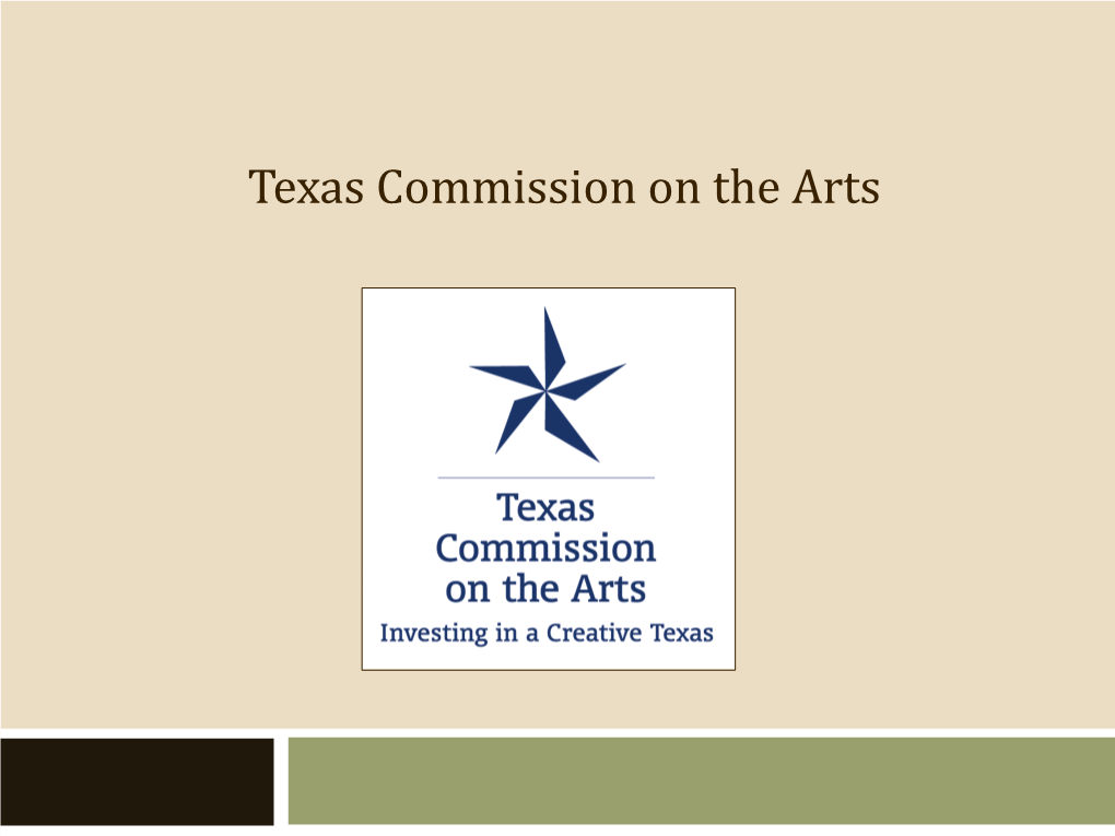 Texas Commission on the Arts