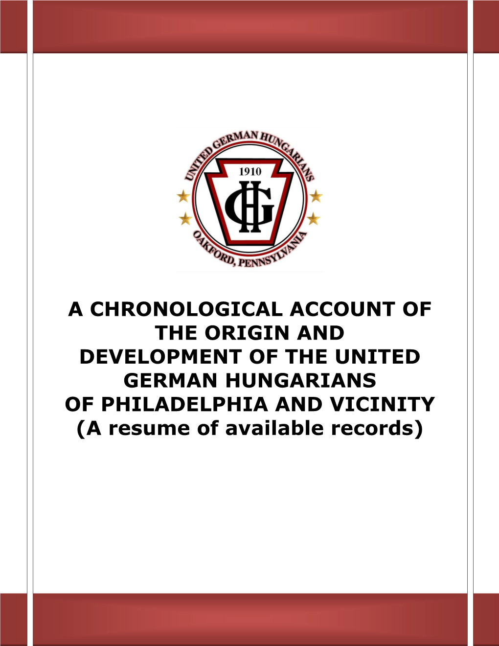 A History of the German Hungarians (1910-2010)