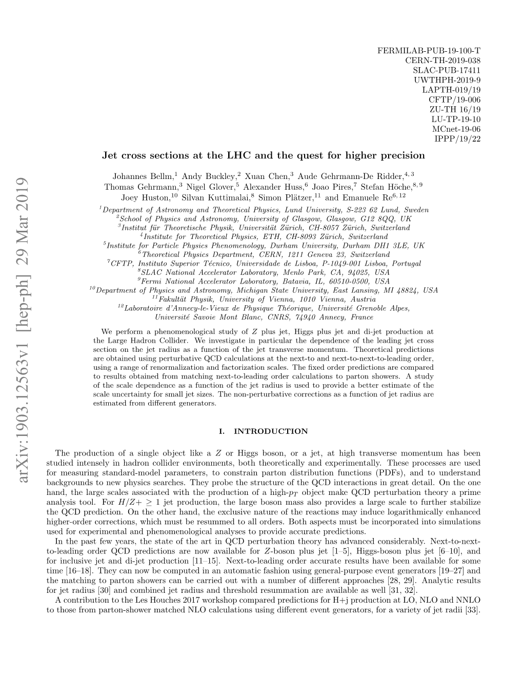 Arxiv:1903.12563V1 [Hep-Ph] 29 Mar 2019 Backgrounds to New Physics Searches