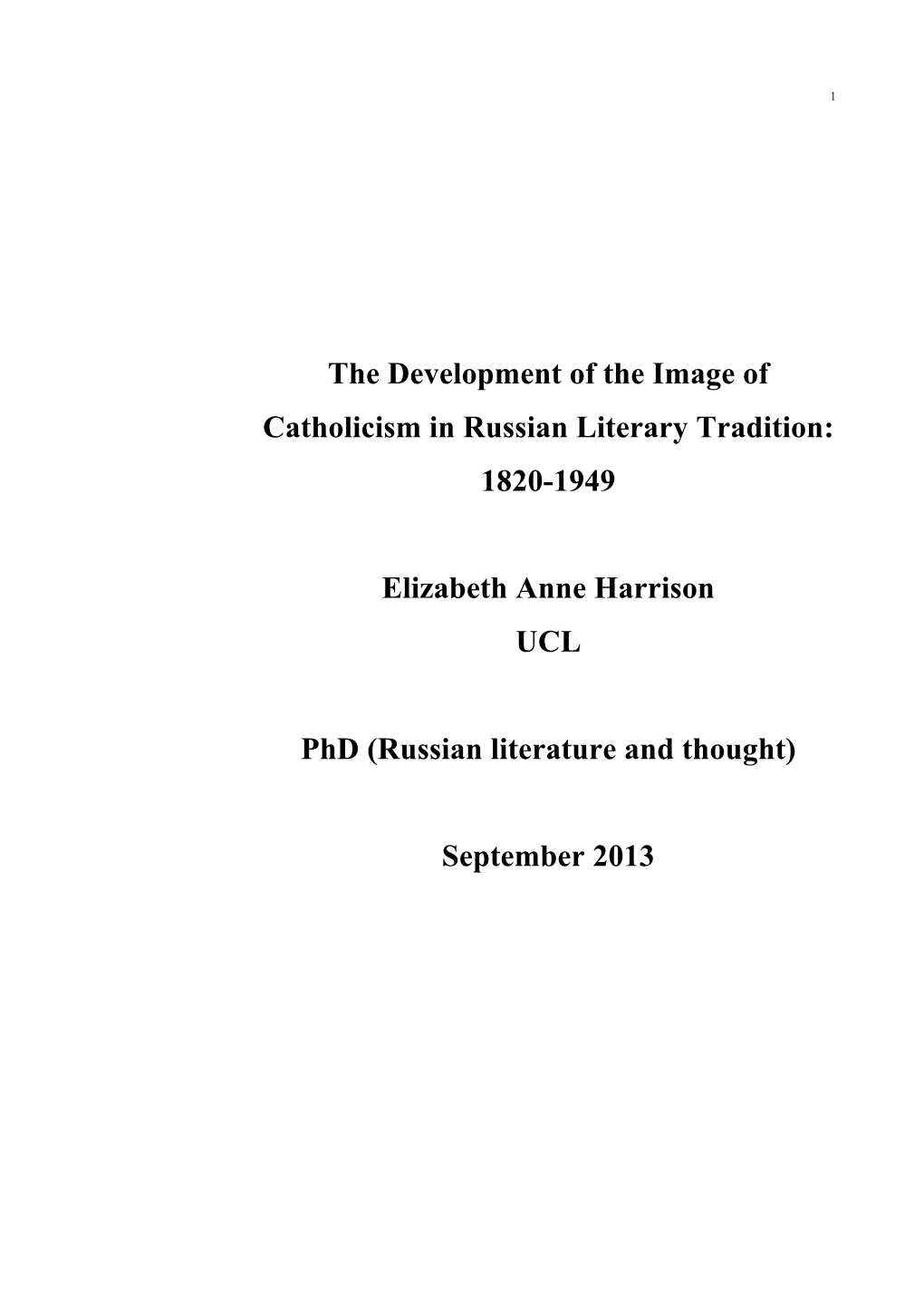 1820-1949 Elizabeth Anne Harrison UCL Phd (Russian Li