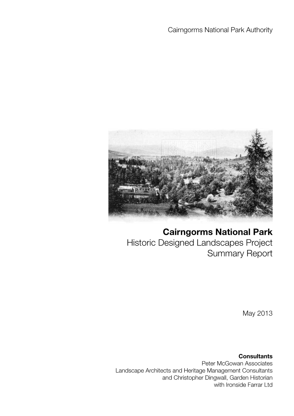 Cairngorms National Park Historic Designed Landscapes Project Summary Report