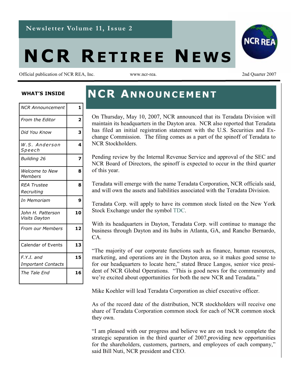 Newest Ncr Rea Trustee