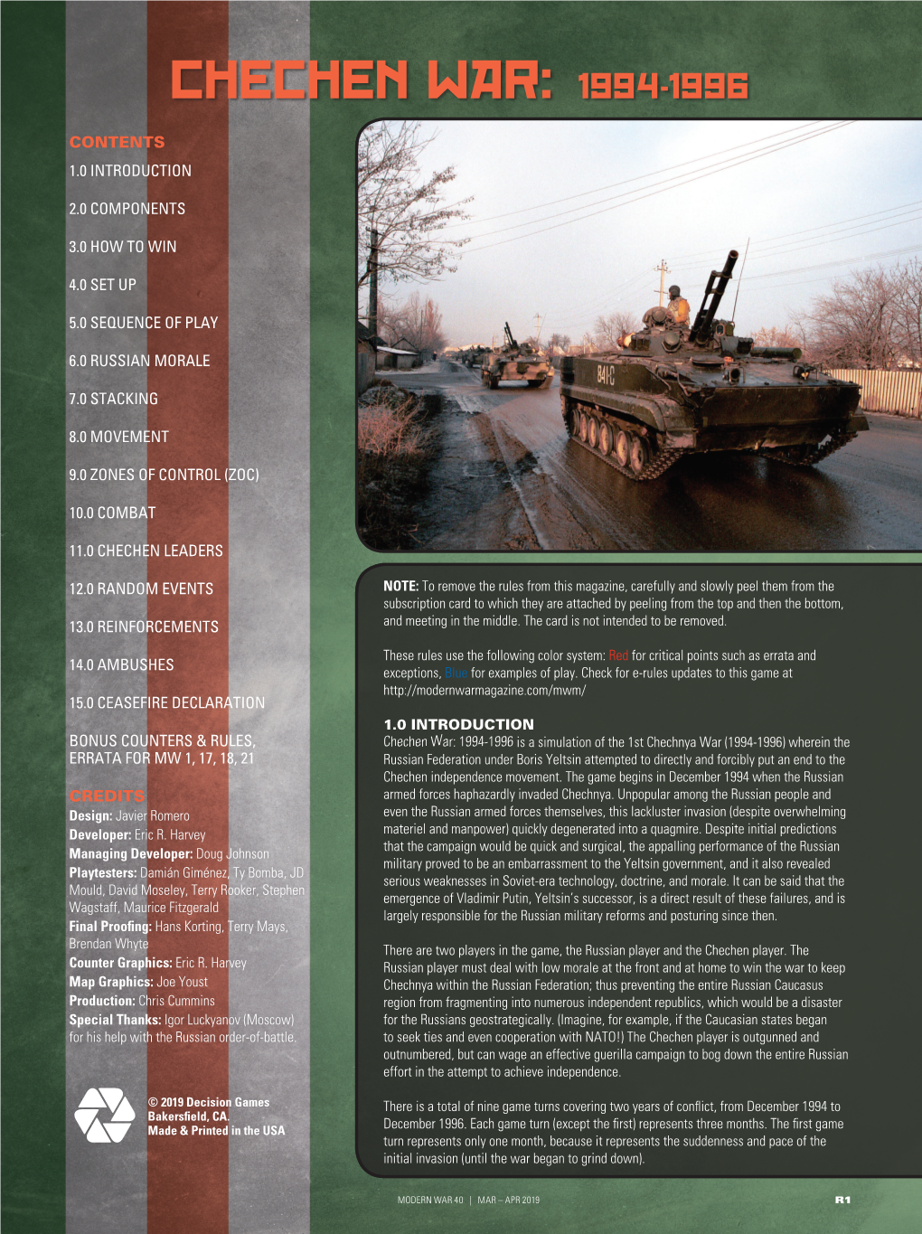 Chechen War: 1994-1996
