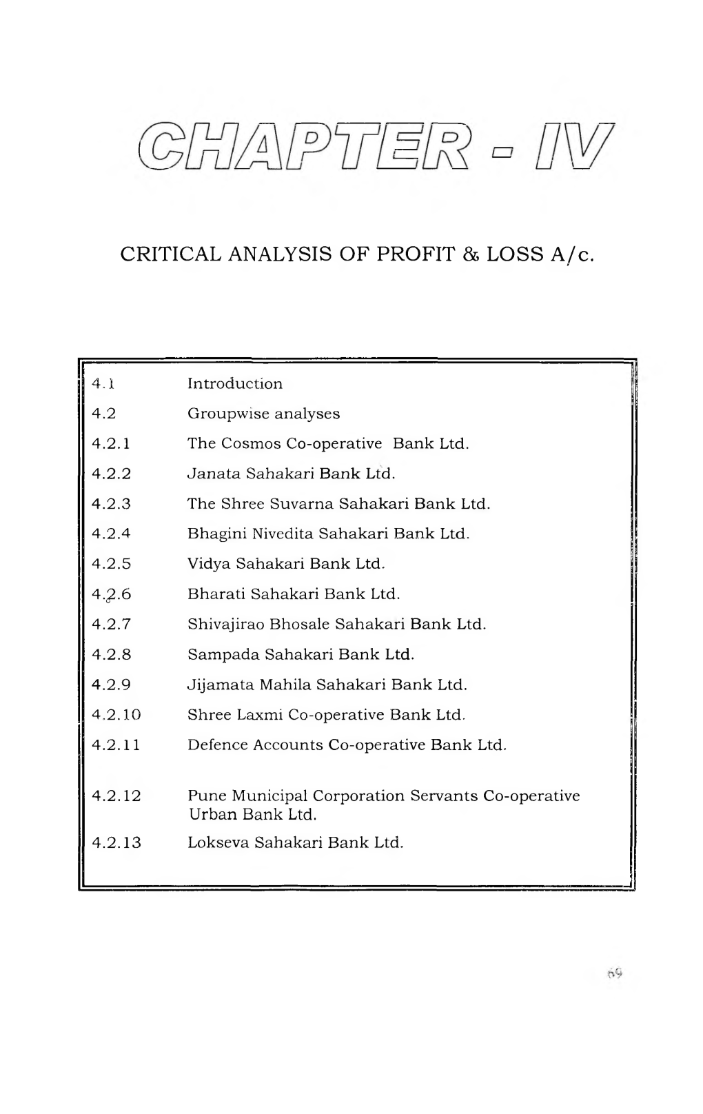 CRITICAL ANALYSIS of PROFIT & LOSS A/C