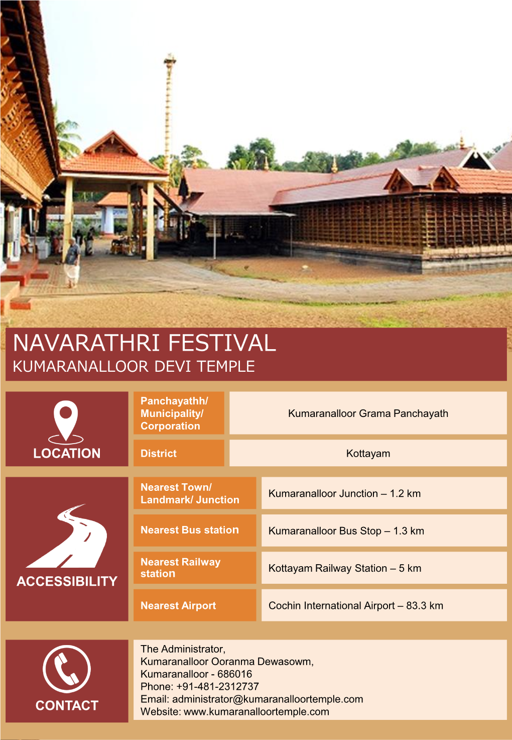 Navarathri Festival Kumaranalloor Devi Temple