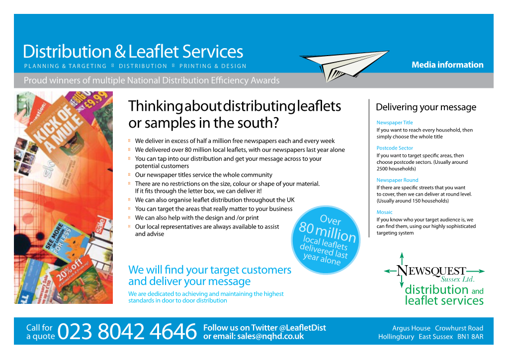 Distribution & Leaflet Services