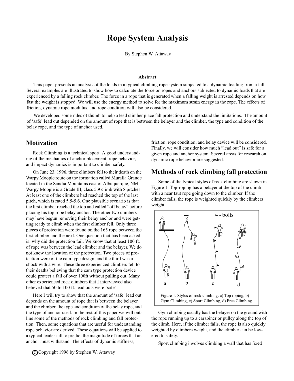 Rope System Analysis