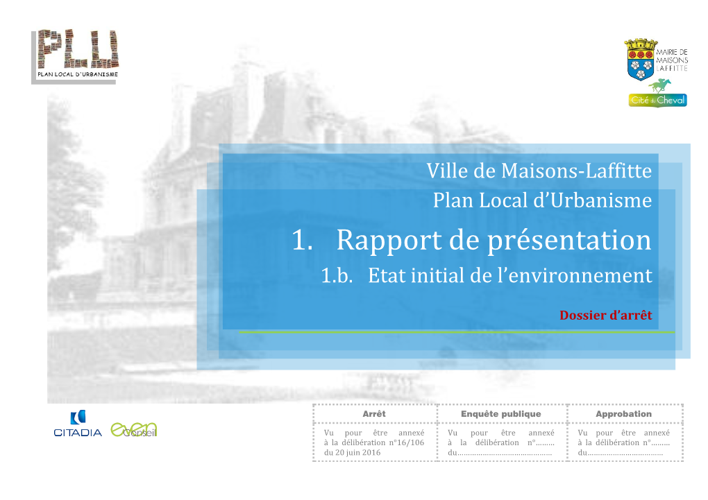 1. Rapport De Présentation