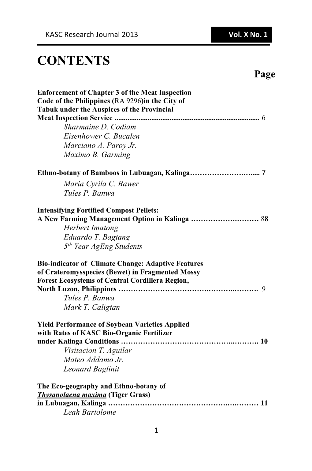 KASC Research Journal 2013 Vol