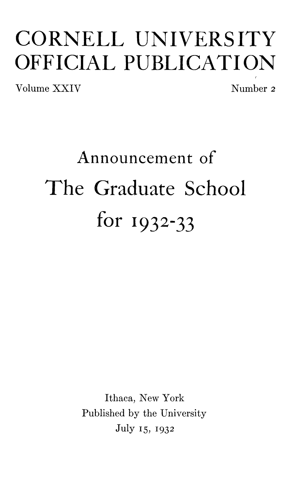 The Graduate School