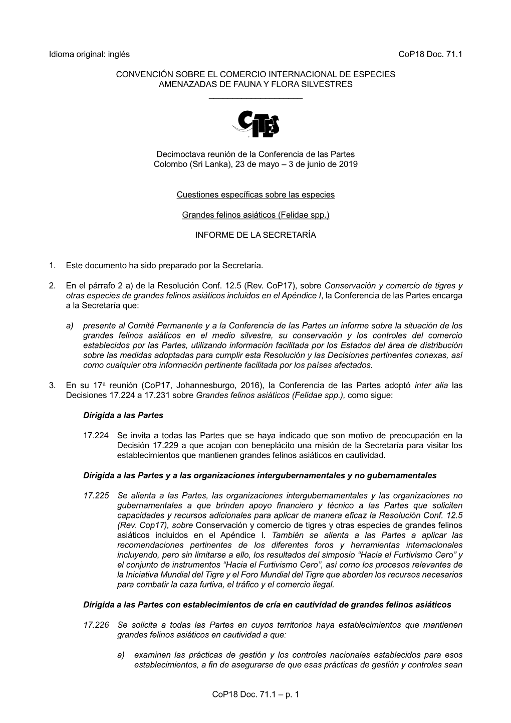 Documento De Trabajo Para La Cop18 De La